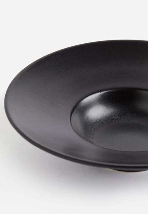 H&M - Stoneware dessert bowl - black