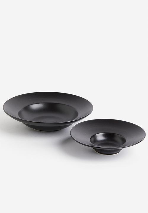 H&M - Stoneware dessert bowl - black
