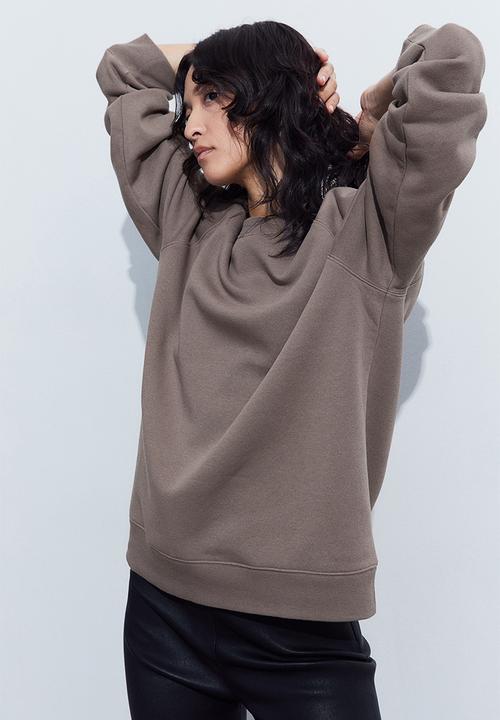 H&M - Sweatshirt - dark beige
