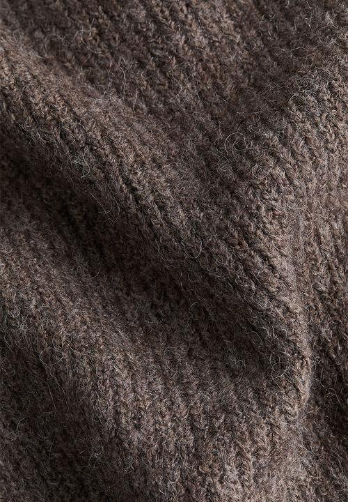 H&M - Tie-belt cardigan - dark brown 