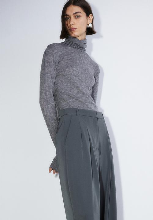 H&M - Wide trousers - dark grey