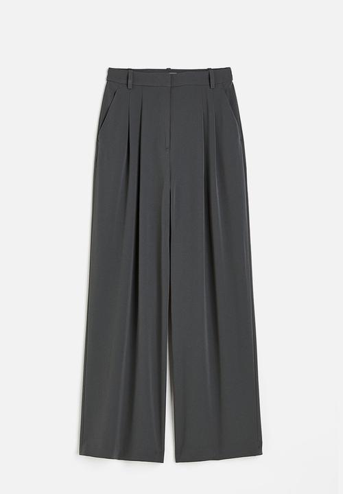 H&M - Wide trousers - dark grey