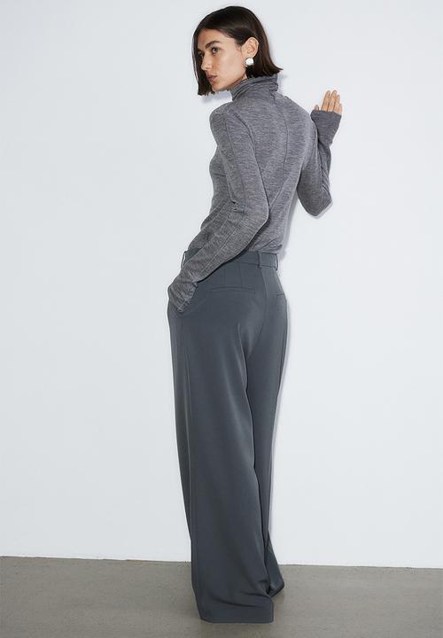 H&M - Wide trousers - dark grey