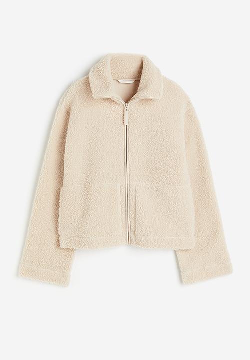 H&M - Teddy jacket - light beige