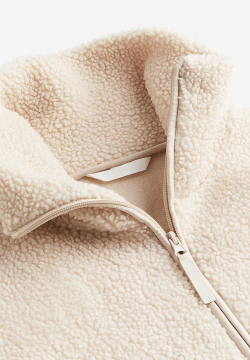 H&M - Teddy jacket - light beige