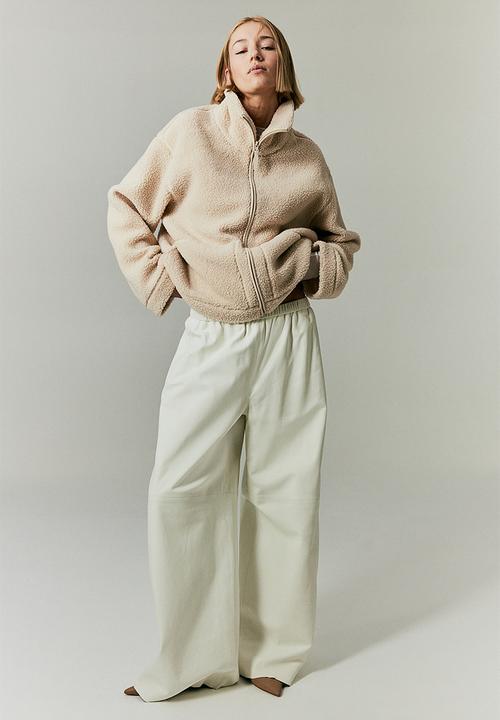 H&M - Teddy jacket - light beige