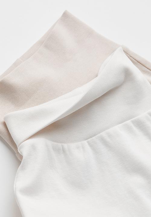 H&M - 6 piece cotton set - light mole & light beige 