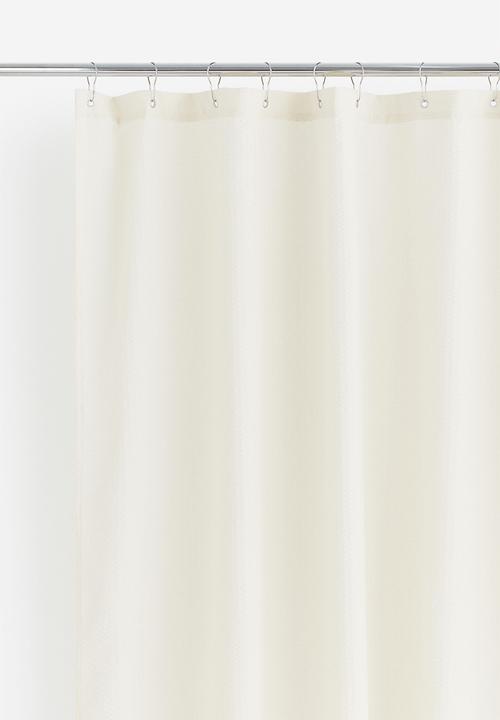 H&M - Seersucker shower curtain - cream