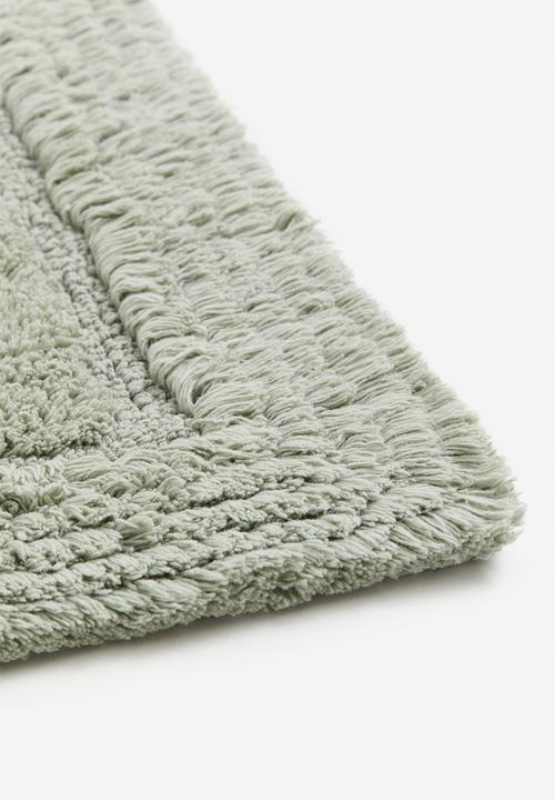 H&M - Tufted cotton bath mat - light green