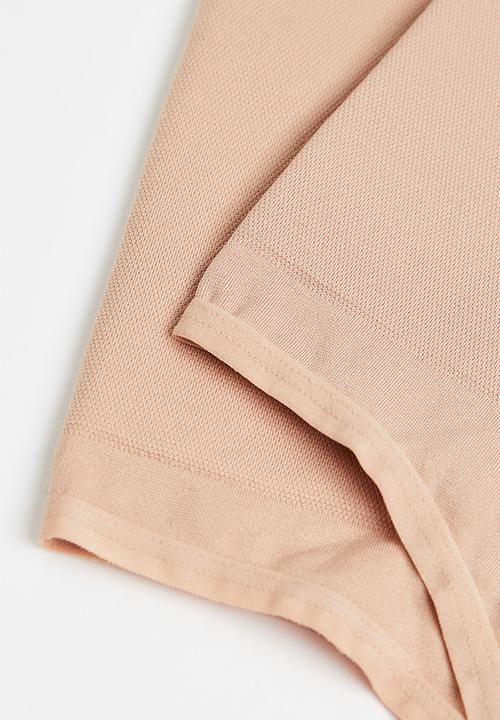 H&M - 2-Pack medium shape thong briefs -  light beige