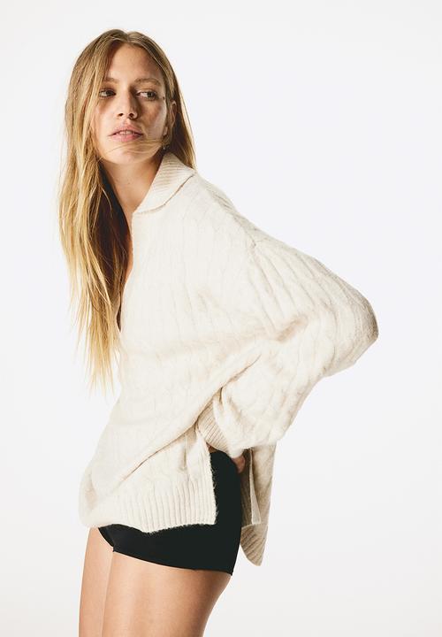 H&M - Cable-knit jumper - natural white