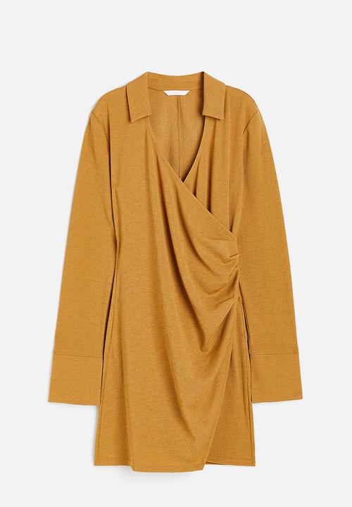H&M - Collared dress - mustard yellow