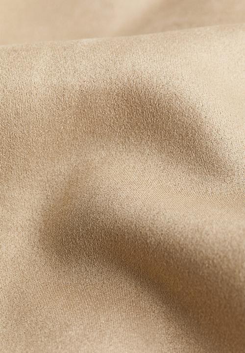H&M - Imitation suede trenchcoat - light beige