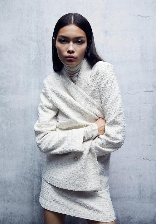 H&M - Oversized bouclé blazer - white