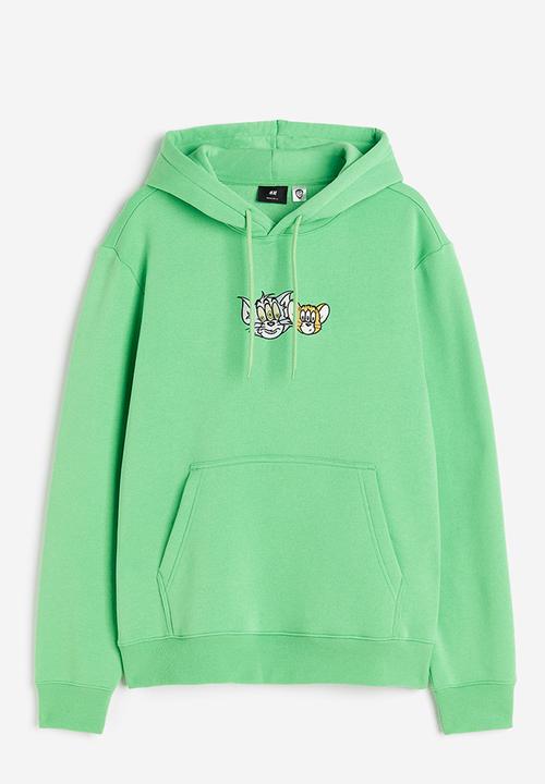 H&M - Regular fit hoodie - light green/tom and jerry