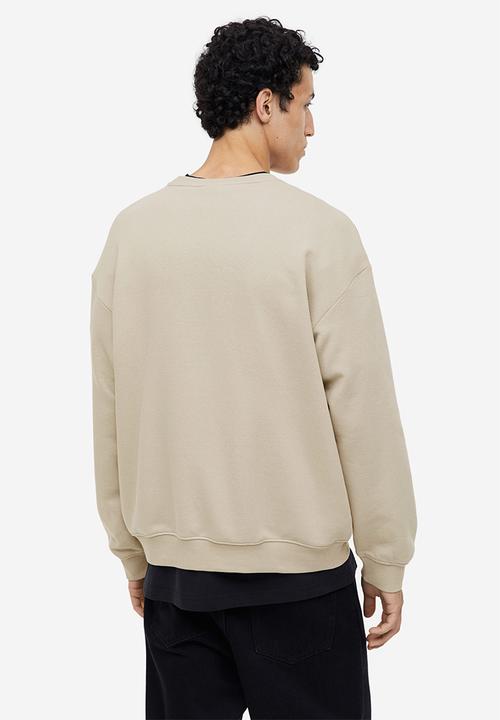 H&M - Loose fit sweatshirt - beige