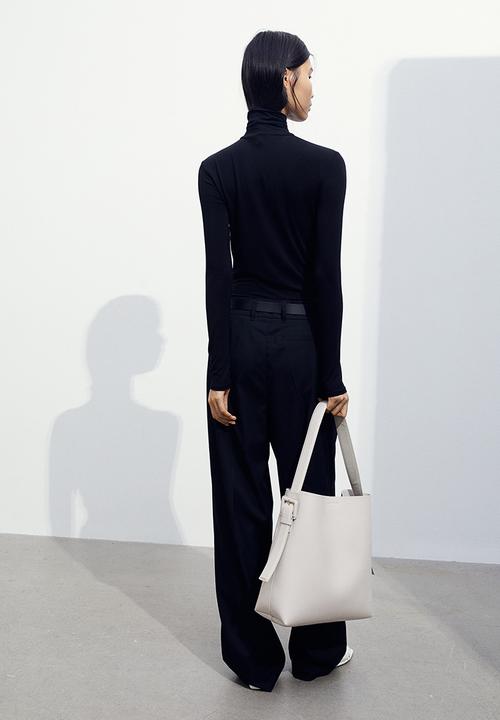H&M - Polo-neck top - black