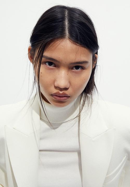 H&M - Polo-neck jumper - white