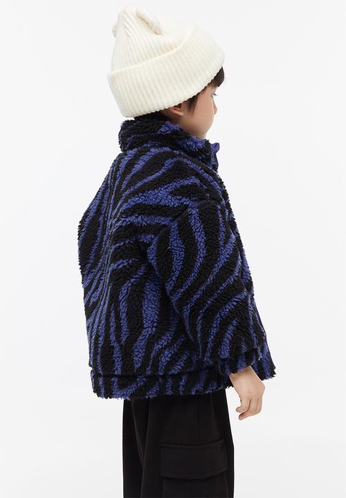 H&M - Teddy jacket - blue patterned