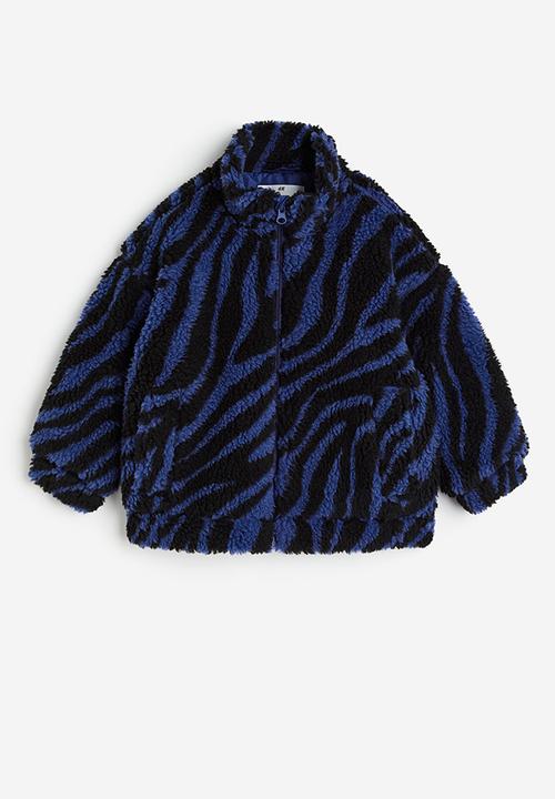 H&M - Teddy jacket - blue patterned