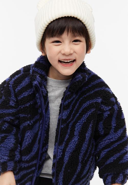 H&M - Teddy jacket - blue patterned