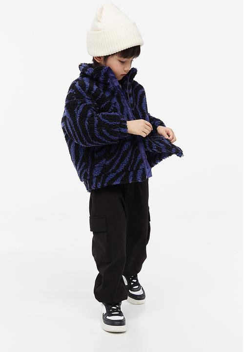 H&M - Teddy jacket - blue patterned