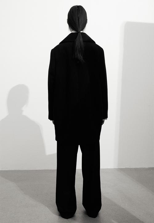 H&M - Twill coat - black
