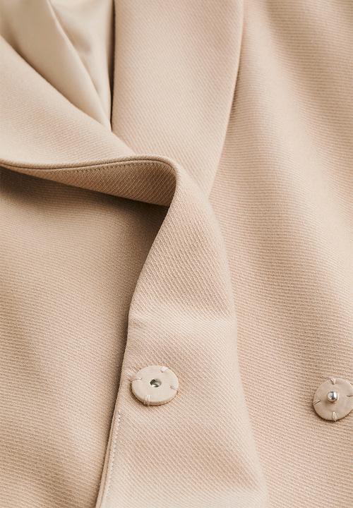 H&M - Double-breasted coat - beige