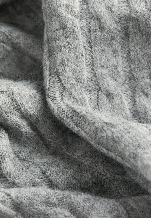 H&M - Cable-knit trousers - grey marl