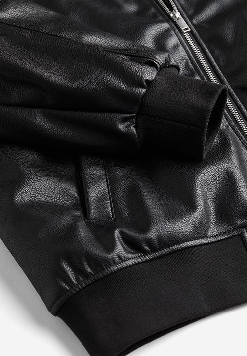 H&M - Coated bomber jacket - black