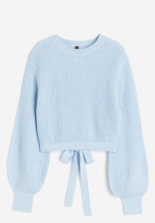 H&M - Open-back jumper - light blue