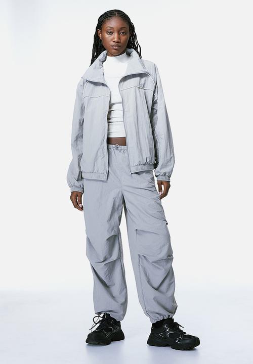 H&M - Nylon windbreaker - light grey