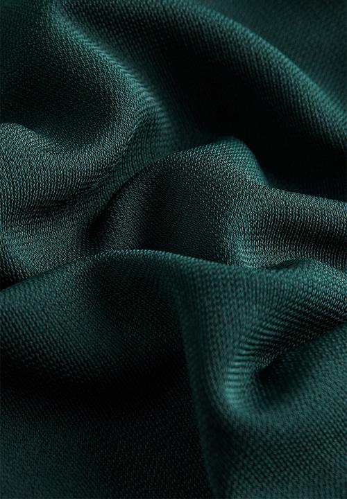 H&M - Off-the-shoulder jersey dress - dark green