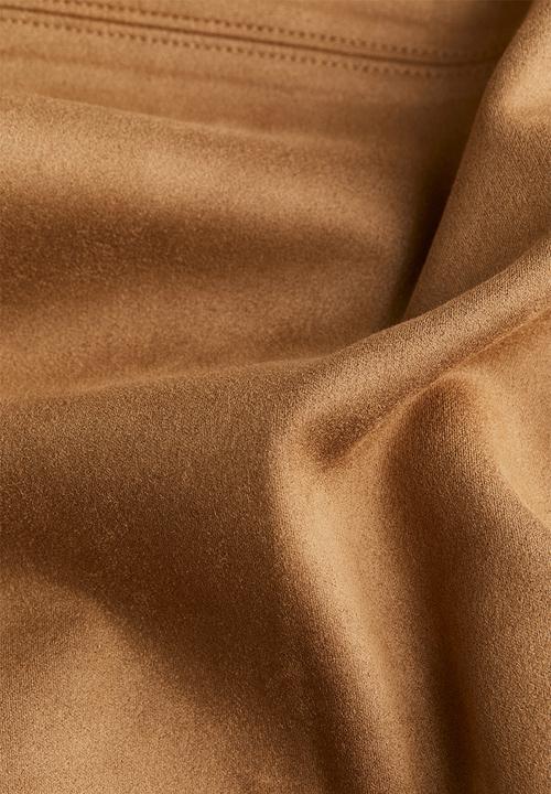 H&M - Imitation suede trenchcoat - brown