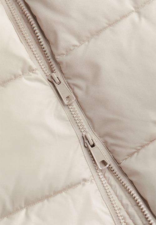 H&M - Hooded puffer gilet - light beige