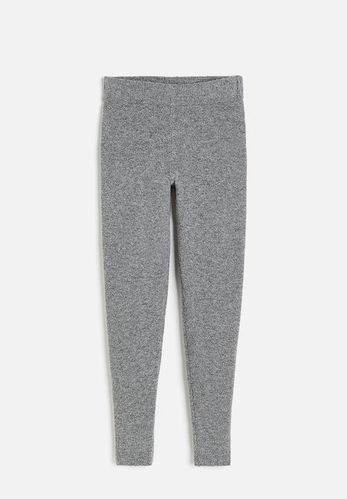 H&M - Fine-knit leggings - grey