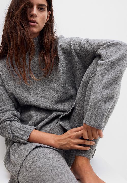 H&M - Fine-knit leggings - grey