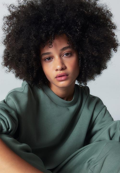 H&M - Oversized sweatshirt - dusty green