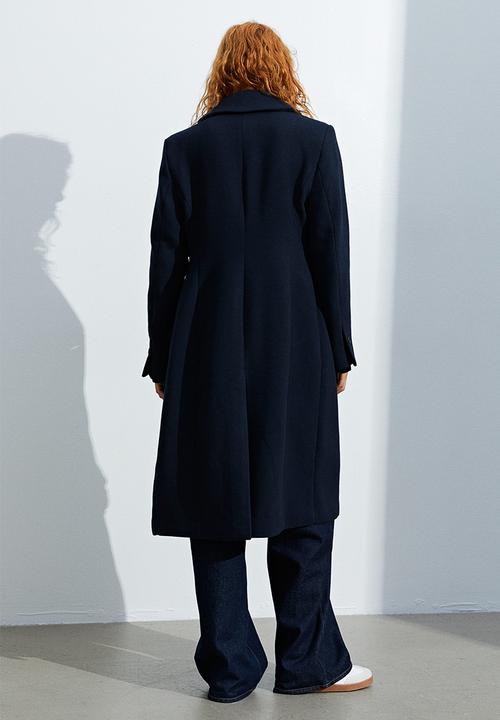 H&M - Single-breasted coat - navy blue
