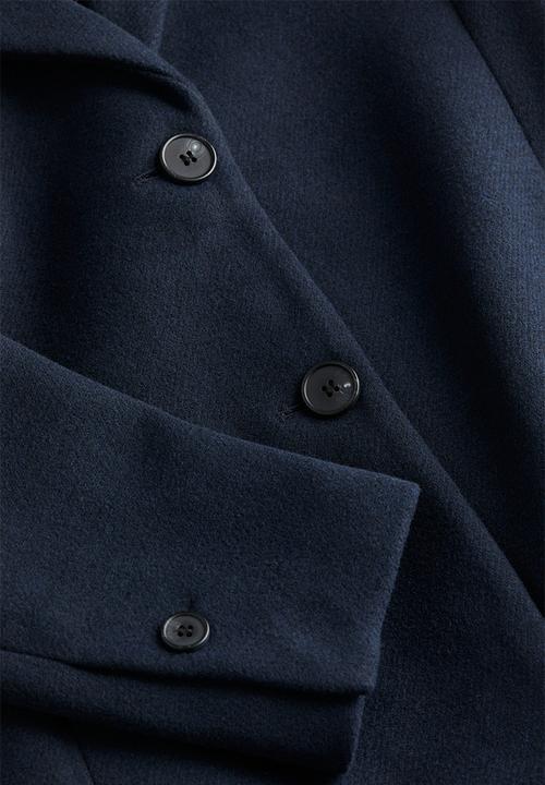 H&M - Single-breasted coat - navy blue