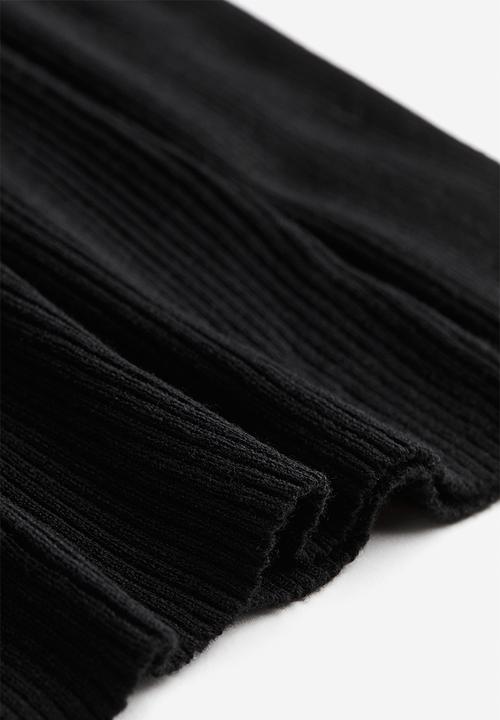 H&M - Rib-knit top - black