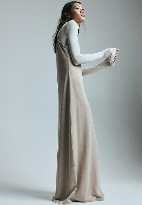 H&M - Shimmering bodycon dress - beige