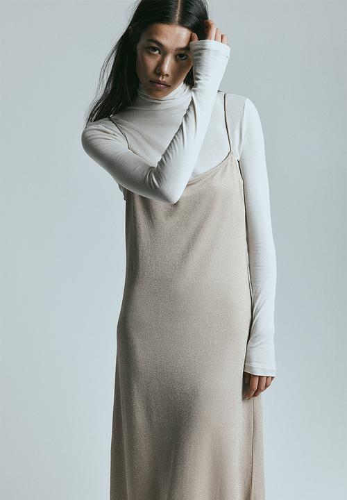 H&M - Shimmering bodycon dress - beige