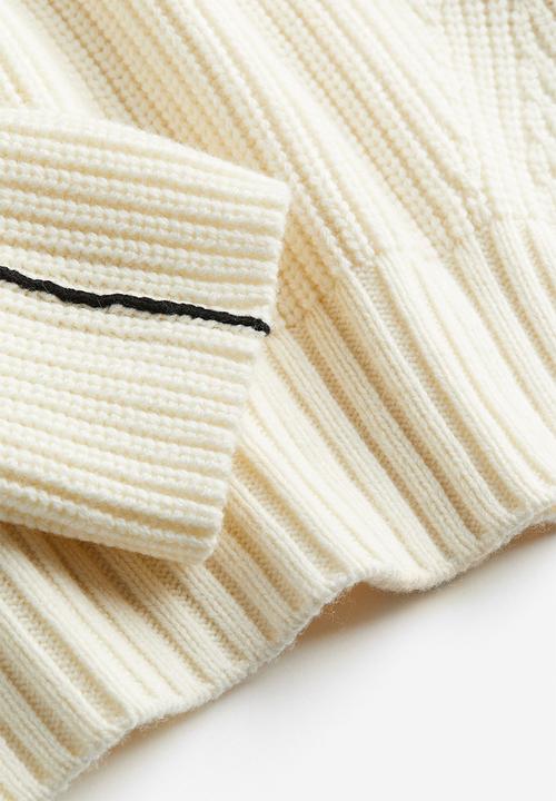 H&M - Wool-blend jumper - cream & black