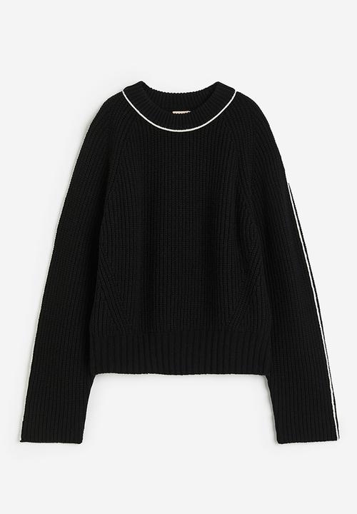 H&M - Wool-blend jumper - black