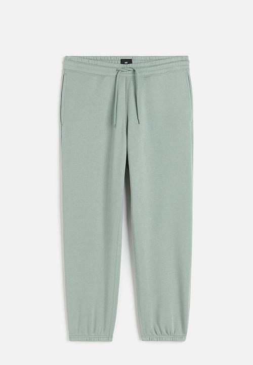 H&M - Relaxed fit sweatpants - light khaki green