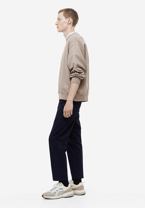 H&M - Oversized fit cotton sweatshirt - greige
