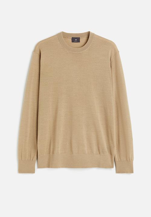 H&M - Regular fit wool-blend jumper - beige