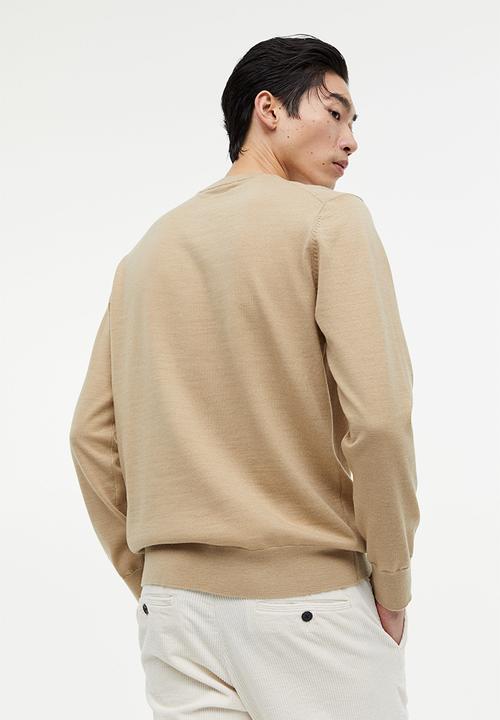 H&M - Regular fit wool-blend jumper - beige