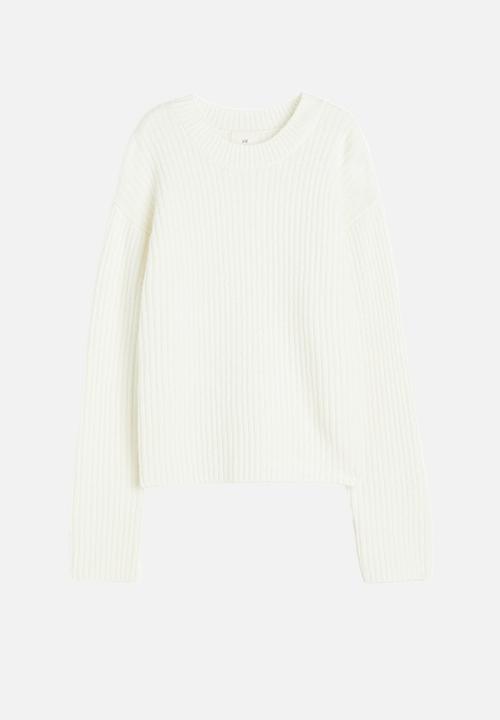 H&M - Rib-knit jumper - white